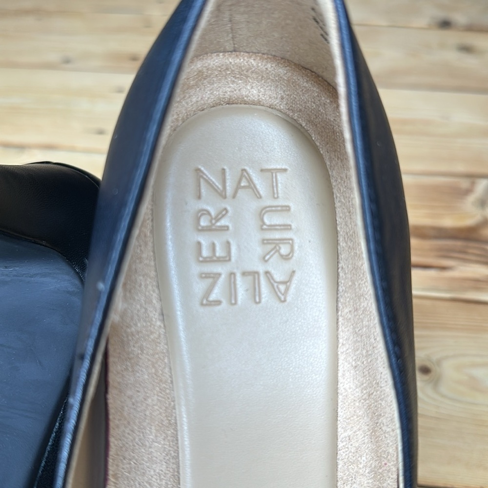 Naturalizer Sz 7.5W Black Leather Heels - Picture 5 of 7